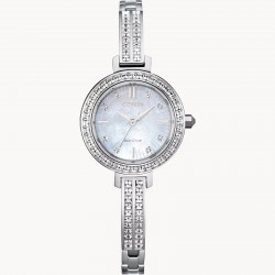 Citizen Silhouette Crystal Mother Of Pearl Dial Crystal Dial/Band Eco Drive Watch